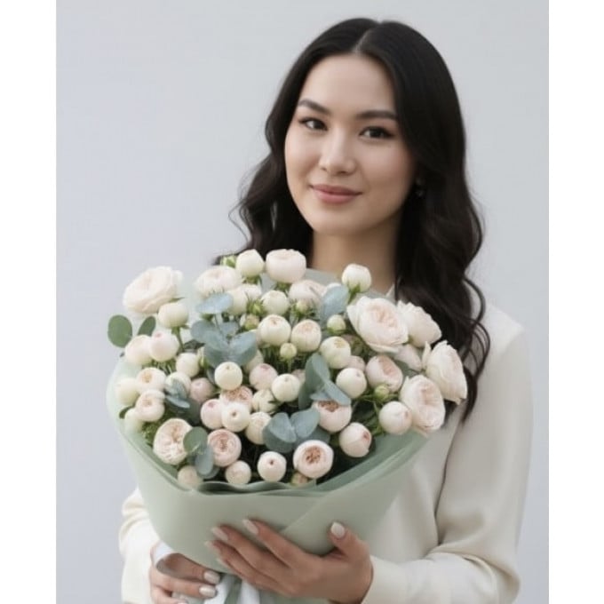 Букет из пионовидных роз Букет из пионовидных роз